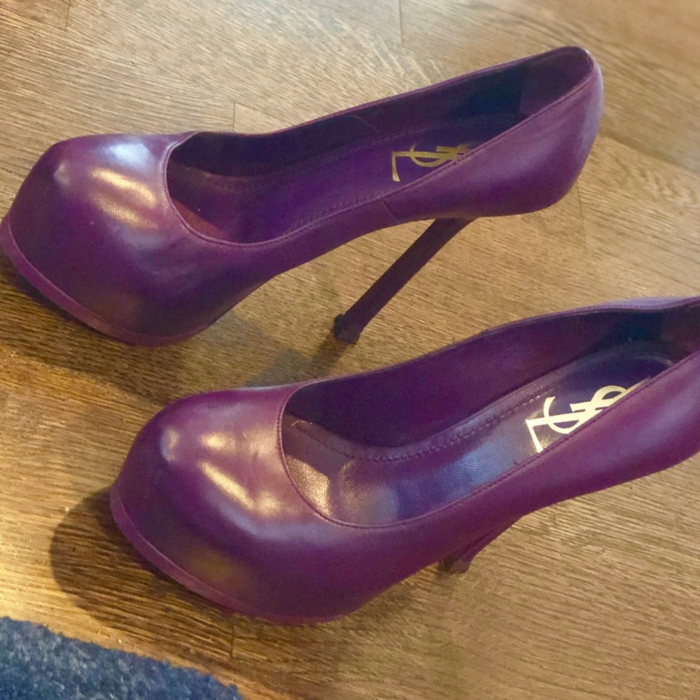 Purple YSL pumps - Picture 1 of 1
